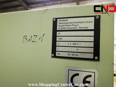 فرز سی ان سی سه محور spinner vc1020(1) ساخت آلمان